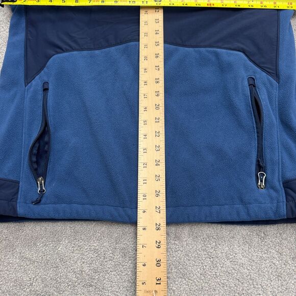 Columbia Fleece Jacket Mens Large Blue Full Zip Pockets Outdoor Hiking Trekking - Picture 14 of 16